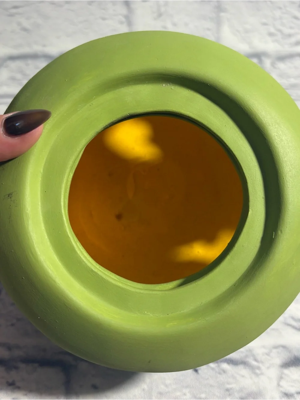 Hand-Crafted ceramic hand-painted jungle animal tea light holder
